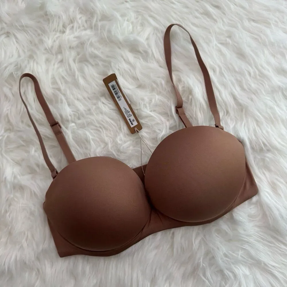 Skims Ultimate Push Up Strapless Bra Sienna Size 32D - Picture 4 of 8